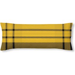 FUNDA DE ALMOHADA 100% ALGODÓN MODELO HUFFLEPUFF CUADRO DE 80X80 CM.