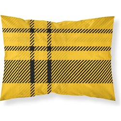 FUNDA DE ALMOHADA 100% ALGODÓN MODELO CLASSIC HUFFLEPUFF DE 50X80CM.