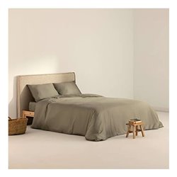 FUNDA NÓRDICA SATÉN 300 HILOS DESERT SAGE PARA CAMA DE 105 (180X220 CM)