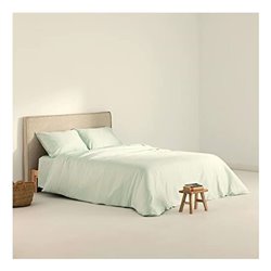 FUNDA NÓRDICA SATÉN 300 HILOS MINT PARA CAMA DE 120 (200X200 CM.)