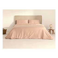 FUNDA NÓRDICA SATÉN 300 HILOS PINK PARA CAMA DE 90 ( 155X220 CM.)