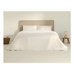 FUNDA NÓRDICA SATÉN 300 HILOS WHITE PARA CAMA DE 90 ( 155X220 CM.)