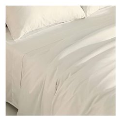 FUNDA NÓRDICA SATÉN 300 HILOS WHITE PARA CAMA DE 105 (180X220 CM)