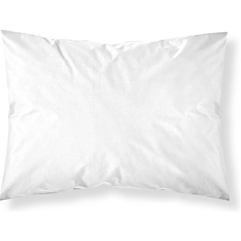 FUNDA DE ALMOHADA 100% ALDOGÓN PEINADO SATÉN LISO WHITE DE 50X80CM. 