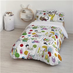 FUNDA NÓRDICA 100% ALGODÓN MODELO INDIANA PARA CAMA DE 260X240 CM. 