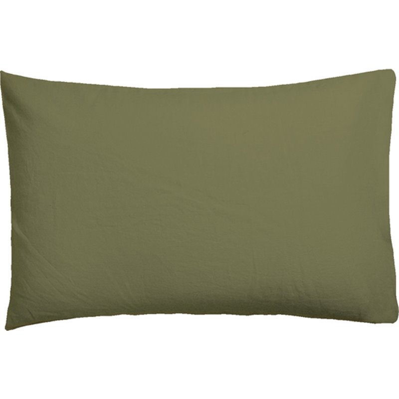 FUNDA DE ALMOHADA VERDE OLIVA 45X155