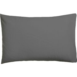 FUNDA DE ALMOHADA GRIS GRAFITO 45X110