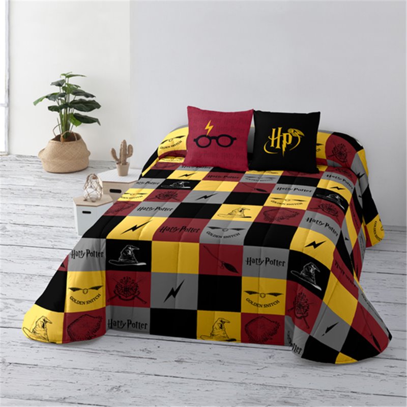 BOUTI 100 GR REVERSIBLE MODELO HOGWARTS CUADROS PARA CAMA DE 180 (280X270CM.) - Teknashop Ltd