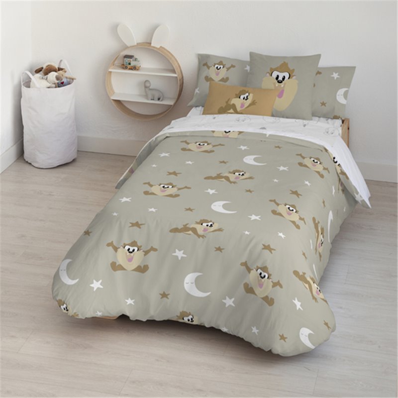 FUNDA NÓRDICA CON BOTONES 100% ALGODÓN MODELO SIMPLY TAZ PARA CAMA DE 80 (140X200 CM.) - Teknashop Ltd