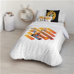 FUNDA NÓRDICA CON BOTONES 100% ALGODÓN MODELO TUNE SQUAD PARA CAMA DE 80 (140X200 CM.) - Teknashop Ltd