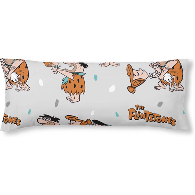 FUNDA DE ALMOHADA 100% ALGODÓN MODELO THE FLINTSTONES DE 105 CM. 