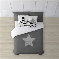 FUNDA NÓRDICA CON BOTONES 100% ALGODÓN MODELO BATNORDIC PARA CAMA DE 90 ( 155X220 CM.) - Teknashop Ltd