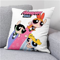 FUNDA DE COJÍN 100% ALGODÓN 45X45CM MODELO POWERPUFF A - Teknashop Ltd