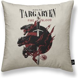 FUNDA DE COJÍN 100% ALGODÓN 45X45CM MODELO TARGARYEN A - Teknashop Ltd