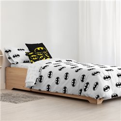 FUNDA NÓRDICA CON BOTONES 100% ALGODÓN MODELO BATMAN BASIC PARA CAMA DE 180 (260X240 CM) - Teknashop Ltd