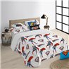 FUNDA NÓRDICA CON BOTONES 100% ALGODÓN MODELO MAN OF STEEL PARA CAMA DE 180 (260X240 CM) - Teknashop Ltd