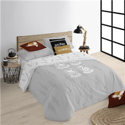 FUNDA NÓRDICA CON BOTONES 100% ALGODÓN MODELO HOGWARTS SHIELDS PARA CAMA DE 90 ( 155X220 CM.) - Teknashop Ltd