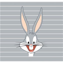 FUNDA NÓRDICA CON BOTONES 100% ALGODÓN MODELO BUGS BUNNY PARA CAMA DE 120 (200X200 CM.) - Teknashop Ltd