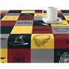 MANTEL RESINADO (TACTO PLASTIFICADO) ANTIMANCHAS MODELO HOGWARTS CUADROS - Teknashop Ltd