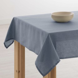 MANTEL HIDROFUGO ANTIMANCHAS LINO 100% DENIM BLUE - Teknashop Ltd