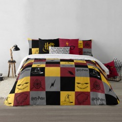 FUNDA NÓRDICA CON BOTONES 100% ALGODÓN MODELO HOGWARTS CUADROS PARA CAMA DE 135/140 (220X240 CM) - Teknashop Ltd