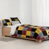 FUNDA NÓRDICA CON BOTONES 100% ALGODÓN MODELO HOGWARTS CUADROS PARA CAMA DE 135/140 (220X240 CM) - Teknashop Ltd