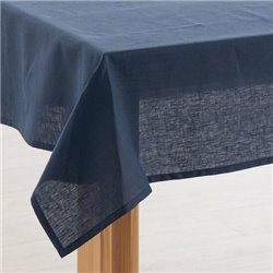 MANTEL HIDROFUGO ANTIMANCHAS LINO 100% NIGHT BLUE - Teknashop Ltd