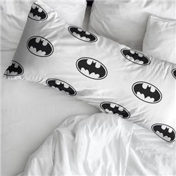 FUNDA DE ALMOHADA 100% ALGODÓN MODELO BATMAN BASIC DE 105 CM. 