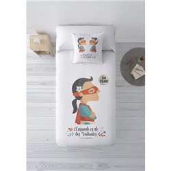 COLCHA BOUTI ENTRETIEMPO DE TUTTI CONFETTI MODELO SUPERHERORE CHICA PARA CAMA DE 90 (190X270) - Teknashop Ltd