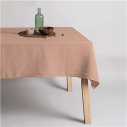 MANTEL HIDROFUGO ANTIMANCHAS LINO 100% DUSTYPINK - Teknashop Ltd