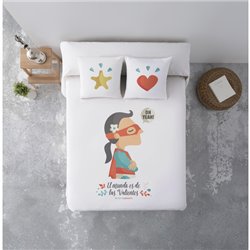 COLCHA BOUTI ENTRETIEMPO DE TUTTI CONFETTI MODELO SUPERHERORE CHICA PARA CAMA DE 135/140 (235X270CM.) - Teknashop Ltd