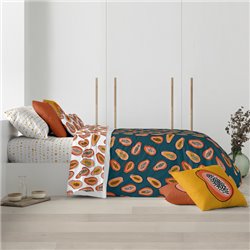 FUNDA NÓRDICA 100% ALGODÓN MODELO MUMBAI PARA CAMA DE 90 ( 155X220 CM)