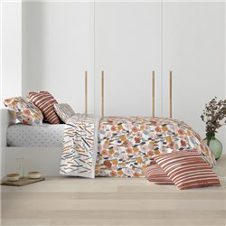 FUNDA NÓRDICA 100% ALGODÓN MODELO ZURI PARA CAMA DE 90 ( 155X220 CM)