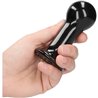 GLOBY - GLASS VIBRATOR - WITH SUCTION CUP AND REMOTE - RECHARGEABLE - 10 VELOCIDADES - NEGRO