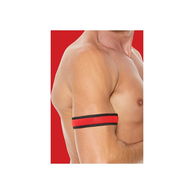 OUCH PUPPY PLAY - NEOPRENE ARMBANDS - ROJO