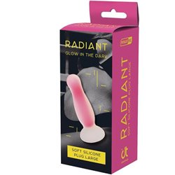 RADIANT SOFT SILICONE - DILDO BRILLANTE ROSA