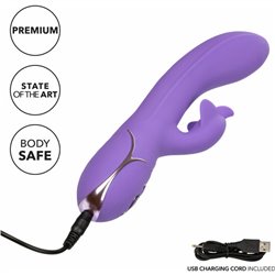 VIBRADOR PUNTO G DOBLE ESTIMULACIÓN - MORADO 