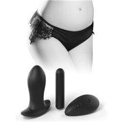 REMOTE PRINCESS PANTY OS - NEGRO