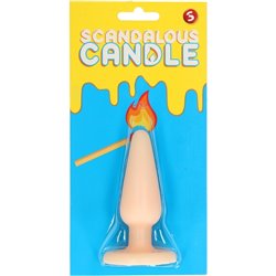 SCANDALOUS CANDLES - BUTT PLUG - FLESH