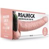 REALROCK-STRAP-ON HUECO VIBRATORIO CON BOLAS - 9/ 23 CM-PIEL