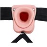 REALROCK-STRAP-ON HUECO VIBRATORIO CON BOLAS - 9/ 23 CM-PIEL