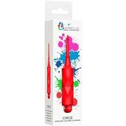 CIRCE - BALA LUMINOSA - ABS BULLET WITH SILICONE SLEEVE - 10-VELOCIDADES - ROJO