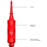 CIRCE - BALA LUMINOSA - ABS BULLET WITH SILICONE SLEEVE - 10-VELOCIDADES - ROJO