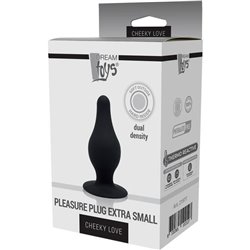 CHEEKY LOVE DUAL DENSITY PLEASURE PLUG XS BLACK