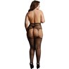 LE DÉSIR - SUSPENDER RHINESTONE PANTYHOSE - MEDIAS DE LIGUERO - NEGRO - OSX