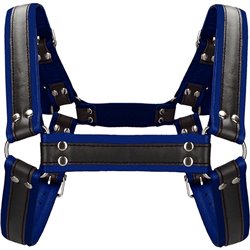 BUCKLE BULLDOG HARNESS - AZUL