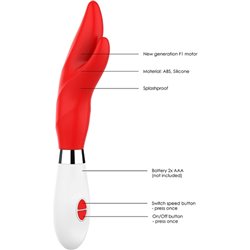 ATHOS - ULTRA SOFT SILICONE - 10 SPEEDS - ROJO