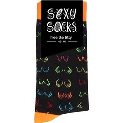 SEXY SOCKS - FREE THE TITTY - 42-46