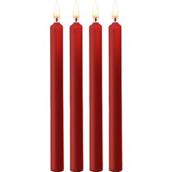 TEASING WAX VELAS LARGAS - PARAFINA - 4-PACK - ROJO 