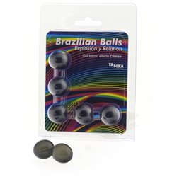 5 BRAZILIAN BALLS EXPLOSION DE AROMAS GEL EXCITANTE EFECTO CLIMAX